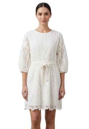 Rochie din dantela guipure Aster -