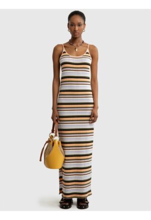 Rochie maxi in dungi Martina - Multicolor