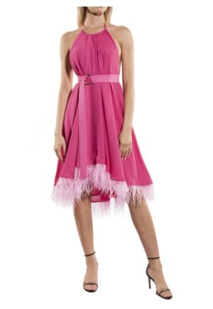 Rochie halter asimetrica -