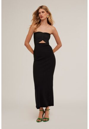 Rochie bodycon fara maneci - Negru