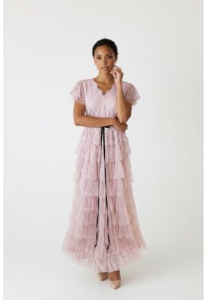 Rochie Karine roz pudra