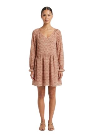 Rochie evazata cu maneci lungi Recha -