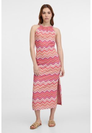 Rochie midi cu situri laterale - Multicolor