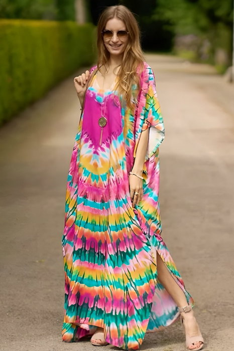 Rochie boema de plaja lunga oversize