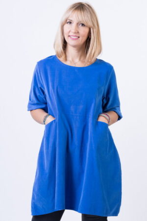 Rochie din catifea reiata