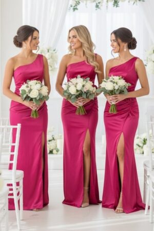 Set 4x Rochie satinata de seara