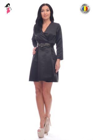 Rochie clos scurta din tafta petrecuta