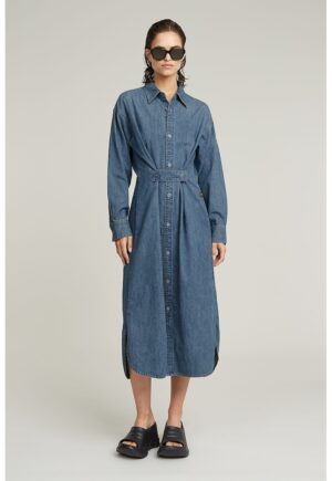 Rochie maxi de denim - Albastru