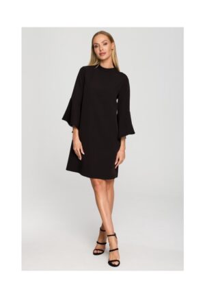 Rochie eleganta  Poliester - Roz - Negru