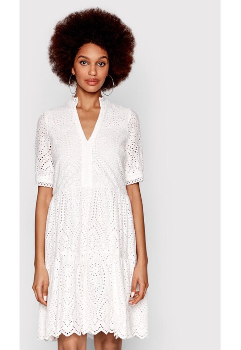 Rochie dama - 209651034 - Alb - Bumbac - Alb