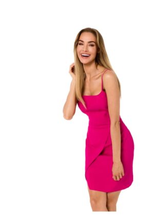 Rochie mini dama - Made of Emotion - Hanga - Roz