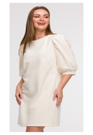 Rochie din trening cu maneci bufante -