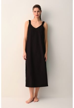 Rochie maxi lejera pentru plaja - Negru