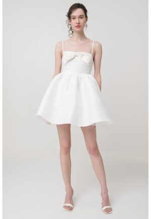 Rochie mini uni - Alb