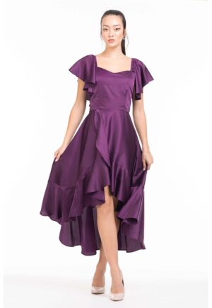 Rochie cu volane - Violet