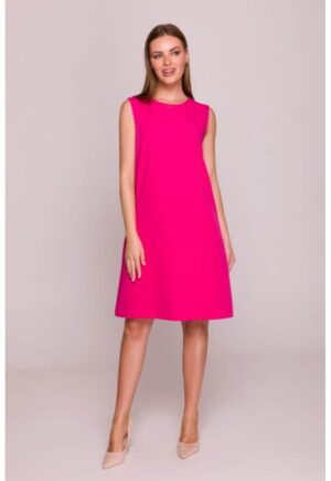 Rochie midi simpla fara maneci -