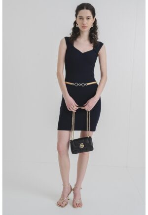 Rochie scurta fara maneci Foberta - Albastru ultramarin
