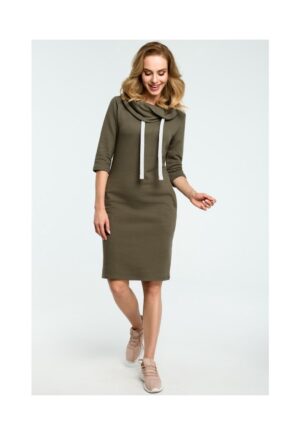 Rochie de trening dreapta cu guler - Verde