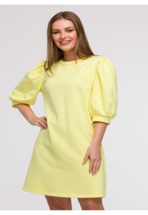Rochie din trening cu maneci bufante -