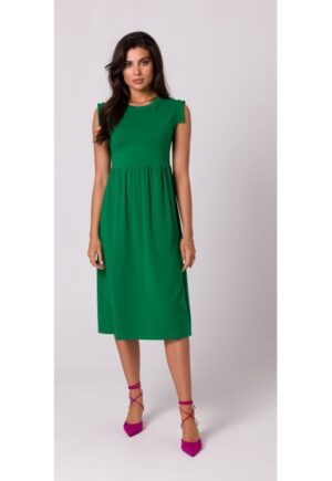 Rochie cu talie - verde luxuriant - Verde