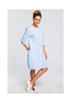 Rochie de trening cu decolteu la spate - albastru marin - Albastru deschis