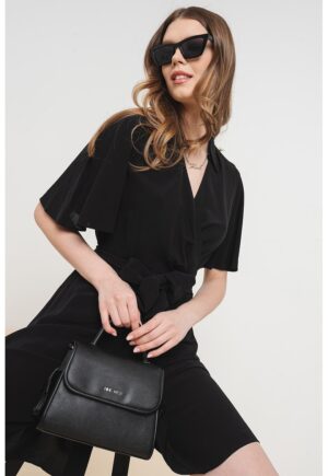 Rochie mini evazata - Negru