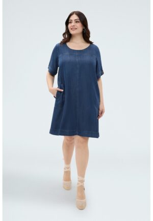 Rochie lejera din denim - Albastru inchis