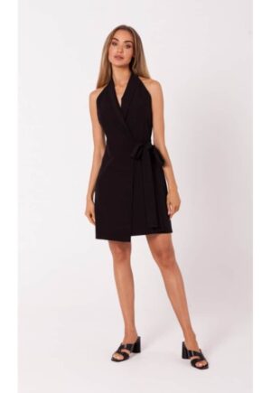 Rochie sacou cu cravata -