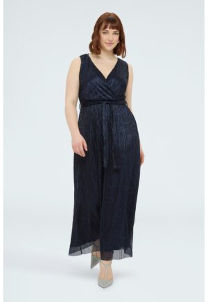 Rochie lunga cu aspect stralucitor - Bleumarin
