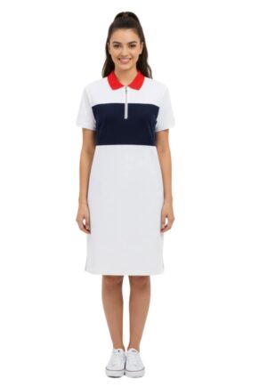 Rochie tip polo - lejera cu maneca scurta -