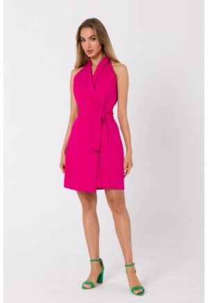Rochie sacou cu cravata -