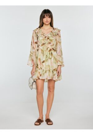 Rochie cu imprimeu floral si decolteu in V Amisi 000