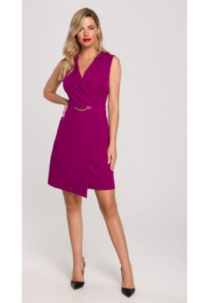 Rochie Dama - Blazer - Poliester/Bumbac - Mov