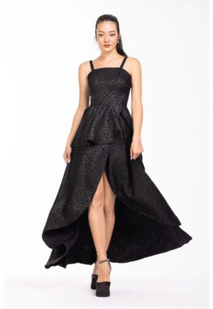 Rochie cu volane - Negru