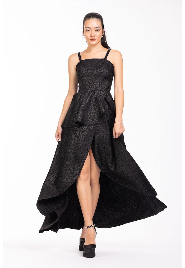 Rochie cu volane - Negru