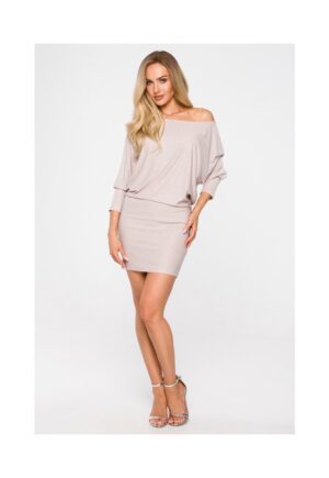 Rochie cu decolteu adanc - sampanie -