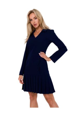 Rochie mini dama - Made of Emotion - Helon - Albastru inchis