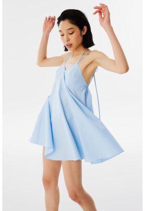 Rochie mini vaporoasa - Albastru deschis