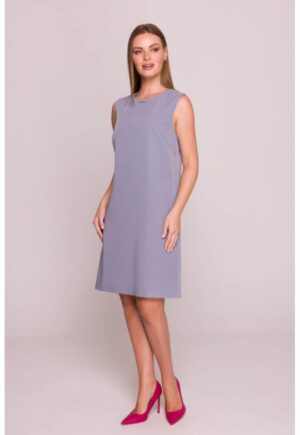 Rochie midi simpla fara maneci -