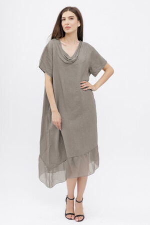 Rochie oversize usor asimetrica A-line