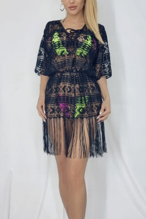rochie-cardigan-de-plaja-eveea-cu-franjuri-negru10666