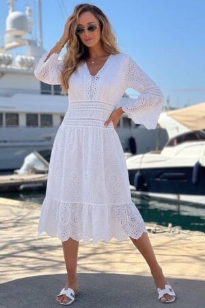 Rochie casual brodata FILIONELA