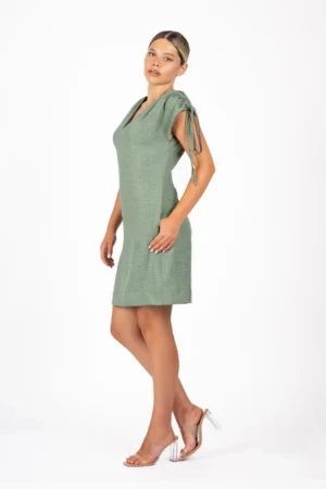Rochie casual din vascoza cu buzunare