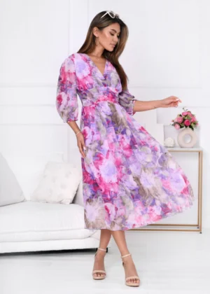 Rochie eleganta cu imprimeu flor...