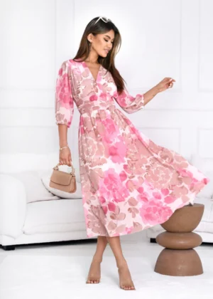 Rochie eleganta cu imprimeu flor...