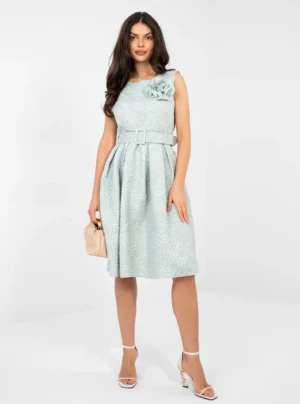 Rochie eleganta midi verde mentă...