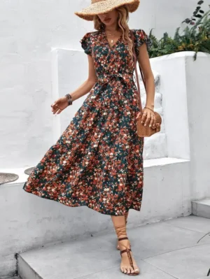 cu imprimeu floral...