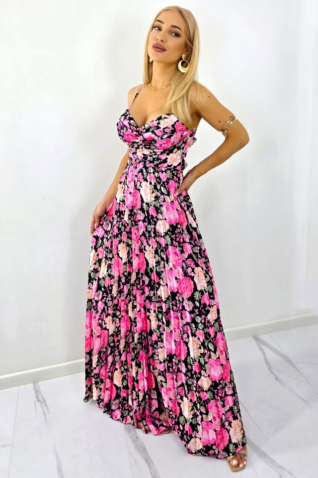 Rochie lunga plisata NYSA