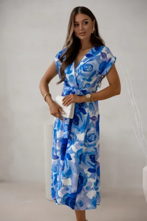 Rochie midi cu imprimeu floral a...