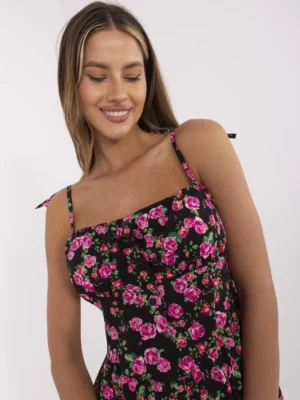 Rochie cu imprimeu floral roz și...